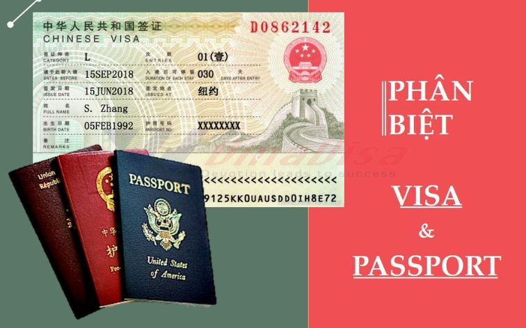 Hộ chiếu và visa có gì khác nhau?